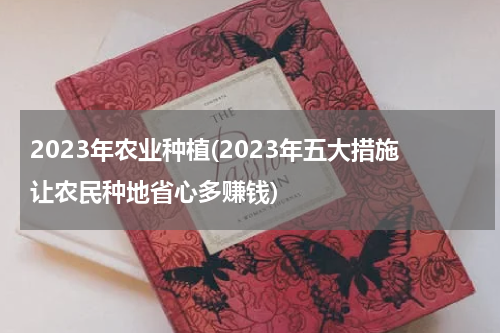 2023年农业种植(2023年五大措施让农民种地省心多赚钱)
