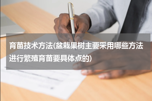 育苗技术方法(盆栽果树主要采用哪些方法进行繁殖育苗要具体点的)
