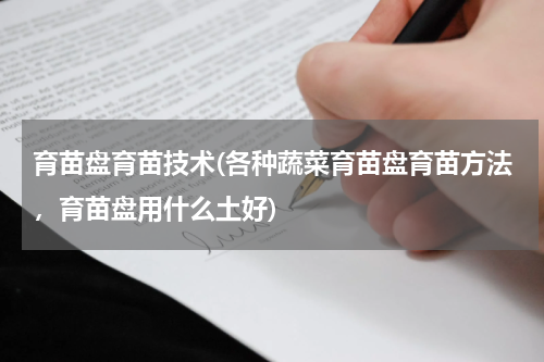 育苗盘育苗技术(各种蔬菜育苗盘育苗方法，育苗盘用什么土好)