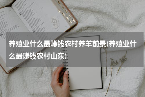 养殖业什么最赚钱农村养羊前景(养殖业什么最赚钱农村山东)