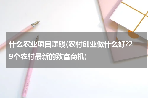什么农业项目赚钱(农村创业做什么好?29个农村最新的致富商机)