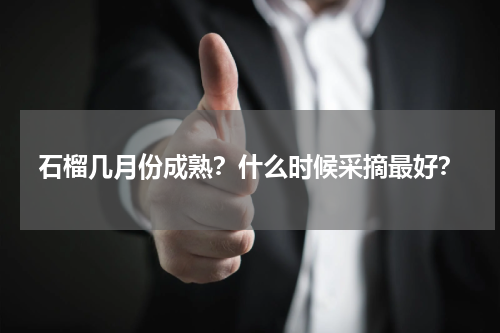 石榴几月份成熟？什么时候采摘最好？