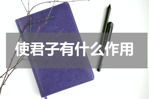 使君子有什么作用