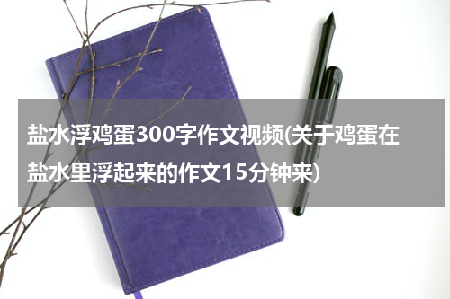 盐水浮鸡蛋300字作文视频(关于鸡蛋在盐水里浮起来的作文15分钟来)
